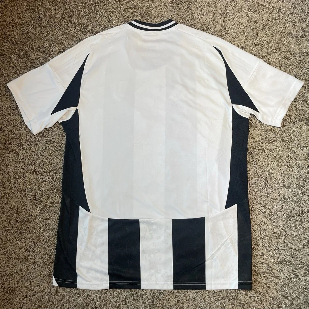 adidas Juventus 24/25 Home Soccer Jersey Men's Large Black White IS8002 NEW